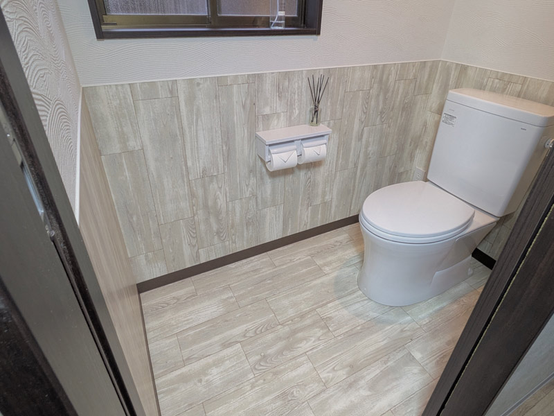 新設された男女別のトイレ